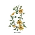 thumbnail image 3 of Christmas Poinsettia Garland Artificial Holly Leaves Garland with Gold Flowers for Home Christmas Winter Holiday Fireplace Decoration, 3 of 6