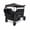Black, variant on WONDERFOLD X4R Rev Stroller Wagon (4 Seater) - Collapsible Stroller Wagon with 5-Point Seatbelt Harnesses, Reclining Seats & Footwells, Black