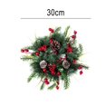 thumbnail image 3 of 12inch Wall Hanging Christmas Wreath Xmas Party Door Home Tree Garland Ornament Decor, 3 of 9