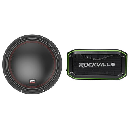 MTX 5510-44 10" 400 Watt RMS DVC 4-ohm Car Audio Subwoofer Sub Home Speaker