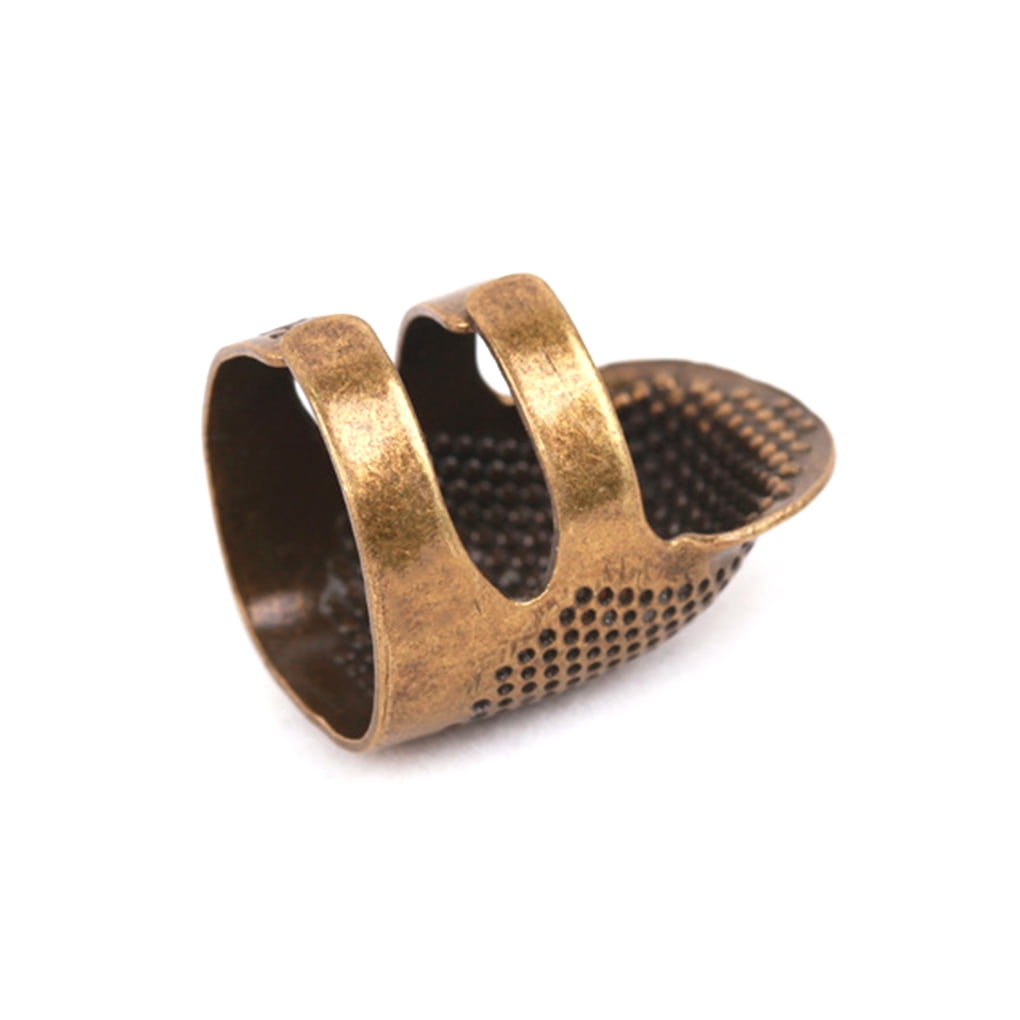TureClos 2pcs Adjustable Thimble Household Sewing Knitting DIY Tools