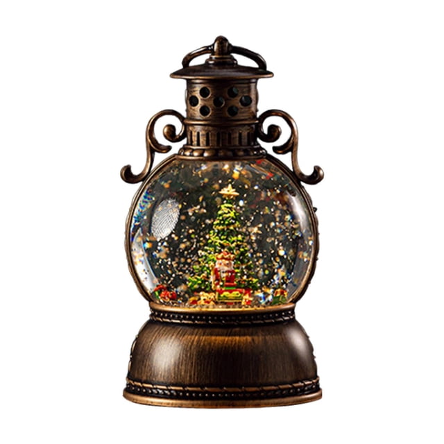 Adorno de caja de música navideña, decoración navideña, obra de arte, juguete musical iluminado Tren del árbol de Navidad