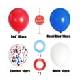 thumbnail image 3 of DizeyBoyo 40Pcs Red White and Blue Latex Balloons with Confetti Balloons for 4th of July Decorations Independence Day Patriotic Anniversary, 3 of 7