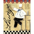 thumbnail image 2 of Charron, Veronique 20x24 Black Ornate Wood Framed with Double Matting Museum Art Print Titled - Chefs Break II, 2 of 4