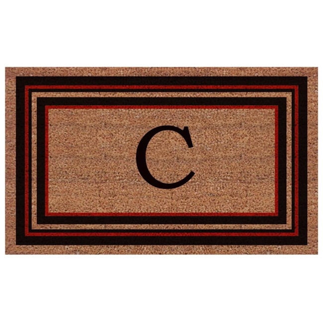 Calloway Mills Calloway Mills Esquire Monogram Outdoor Doormat, Extra-thick 2' x 3' (Letter J)