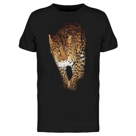 Leopard Walking. Sticker Tee Men's -Image by Shutterstock