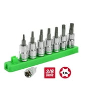 Hyper Tough 9-Piece, 3/8-inch Drive, Star Socket Bit Set for Automotive and DIY Projects, 6569