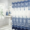 thumbnail image 4 of Farmhouse Shower Curtain for Bathroom Paisley Shower Curtain Boho Shower Curtains Blue Shower Curtain for Hotel Bathtubs, 72 x 72 inch, 4 of 5