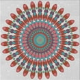 thumbnail image 1 of Ahgly Company Machine Washable Indoor Square Transitional Cherry Red Area Rugs, 4' Square, 1 of 7