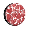 thumbnail image 1 of Fotbe Hearts Funda de Llanta de Repuesto con Estampado, Engrosada, Ajuste Universal para Jeep, Remolque, RV, SUV, Camión-15 inch, 1 of 6