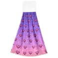 thumbnail image 7 of Yayeee Kitchen Hanging Hand Towels Set of 2 with Loop Bathroom Absorbent Tie Towel, Pixel Love, 7 of 7