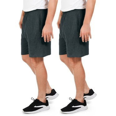 Fruit of the Loom Men's EverSoft Cotton Shorts with Pockets, 8.5-9.5" Inseam, 2 Pack