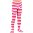 thumbnail image 2 of TeeHee Little Kids Girls Fashion Cotton Tights 3 Pair Pack, 2 of 7