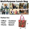 thumbnail image 7 of J World Womens Lola Insulated Lunch Tote Bag for School and Work, Classic Paisley, 7 of 7