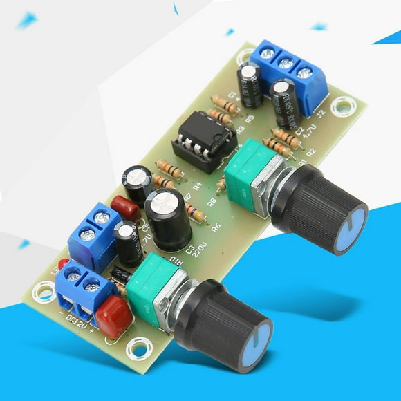 EOTVIA Subwoofer Preamp Board,Low Pass Filter Board,Subwoofer Preamp Board Single Supply Low Pass Filter Boards With LED Indicators DC10‑24V