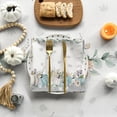 thumbnail image 5 of Fall Tablecloth 60x84 Inch Rectangular, Thanksgiving Autumn Harvest Watercolor Flowers and Pumpkins Blue Table Cover for Party Picnic Dinner Decor, 5 of 6