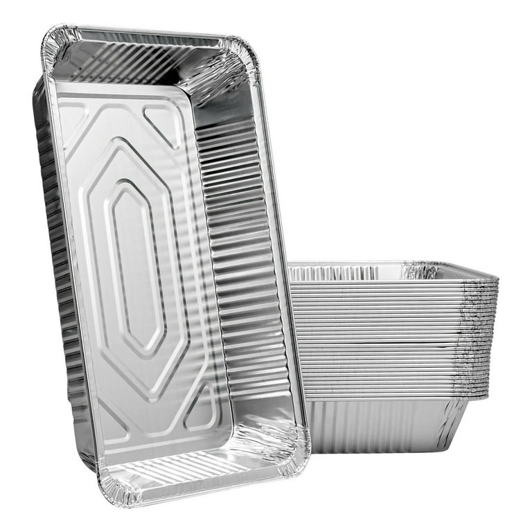 Katbite 21x13 Full Size Aluminum Foil Pans, Large Disposable 20