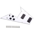 thumbnail image 3 of fashionhome Electric Guitar Pickguard V Prewired Scratch Plate 3-ply PVC 12 Holes Pickup Replaceable Parts Stringed String, 3 of 6