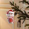 thumbnail image 5 of CoreLiving Cat Christmas Decorations, Mini Cat Ornaments, Small Acrylic Cat Ornament Cute Cartoon Cat in Cup with Santa Hat, Holiday Decor for Christmas Tree Gifts for Girls, 5 of 7