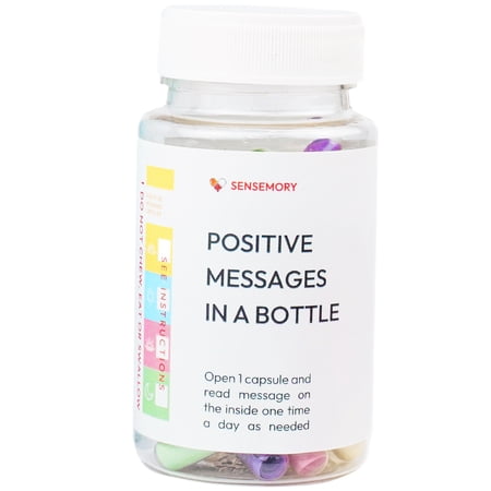 50 Positive Messages in a Bottle, Positive Affirmation Gifts for Women, Unique Health and Wellness Gifts, Stress Relief Gifts for Men Desk Accessories, Self Care Kit for Mediation, Xmas Gift(Positive)