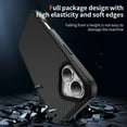 thumbnail image 5 of Allytechgroup Slim Carbon Fiber Texture Phone Case for Apple iPhone 16 Plus, Shockproof Soft TPU Bumper, Raised Edge Camera and Screen Protection, Lightweight Anti-Slip Cover, Black, 5 of 9