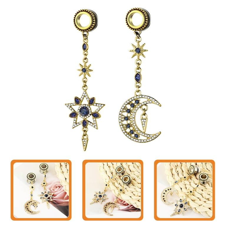 Gauges Ear Dangle 0G Earrings Plugs Tunnels Gauge Jewelry 00 Ears
