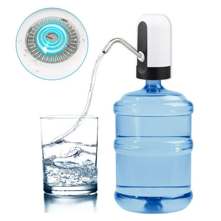 EEEKit Electric Water Bottle Pump Auto Automatic Drinking Water Jug Water Dispenser, USB Charging Portable Water Dispenser for Universal 5 Gallon Bottle in Home Kitchen Office Outdoor Indoor (Best Water Pump For Home Use In India)
