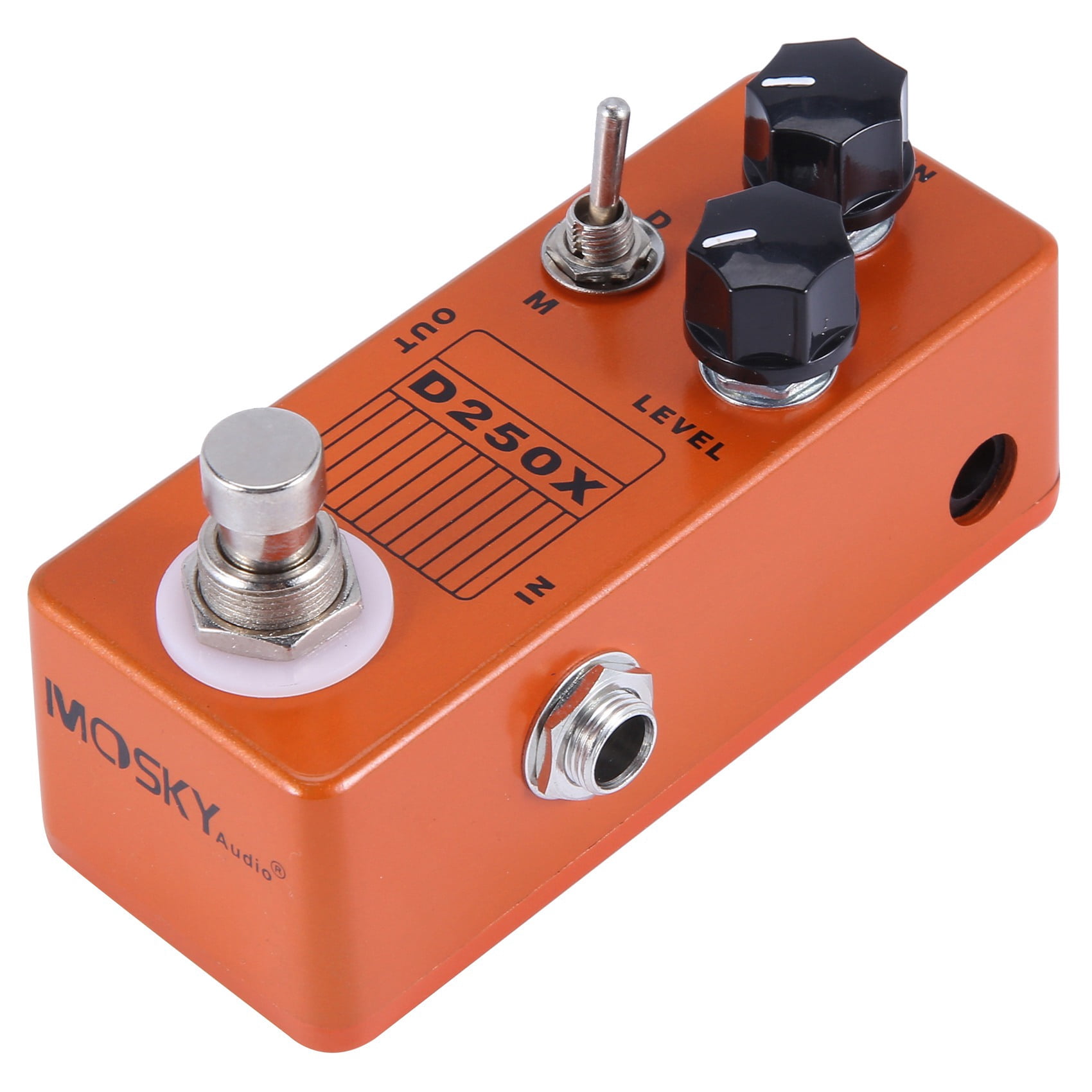D250X Mini Overdrive Preamp Guitar Effect Pedal with True Bypass Switch