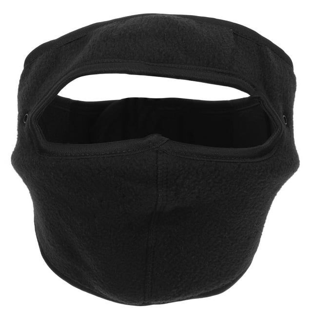 Shisuyan Practical Windproof Facial Guard for Outdoor Protection Black ABS Material One Size Fits Most