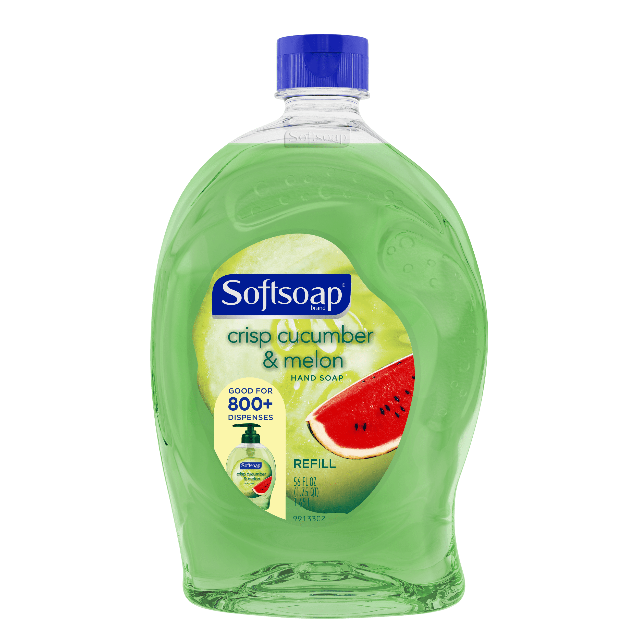 Softsoap Liquid Hand Soap Refill, Crisp Cucumber and Melon - 56 oz