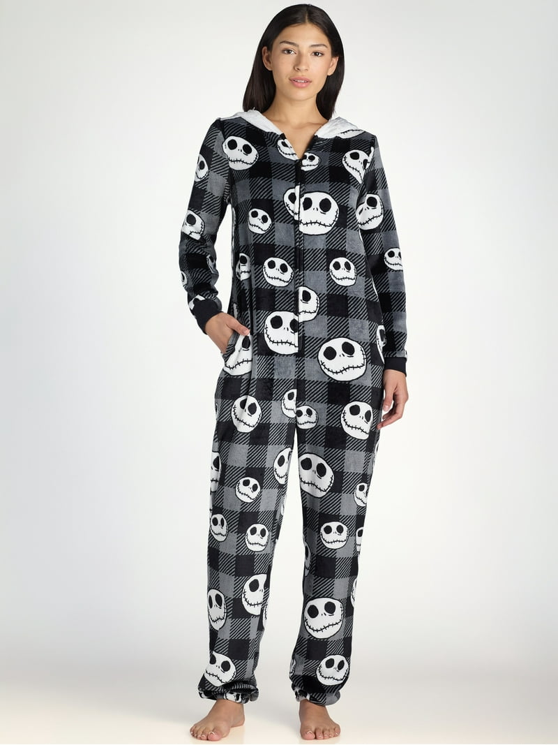 Disney Women's Nightmare Before Christmas Union Suit with Hood
