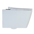 thumbnail image 2 of WinZo WZ5923 Square Wall Hung Toilet Rectangular Design Mounted Bowl with UF Soft Close Seat Included,White Visit the WinZo Store, 2 of 6