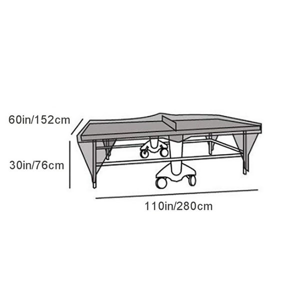 Housse de Table de Pong Intérieur Extérieur Résistante à l'Eau et à la Poussière Housse de Protection pour Table de Tennis de Table