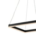 thumbnail image 6 of JONATHAN Y Nero 15.75" Square Contemporary Modern Metal Integrated LED Pendant Light, Black, 6 of 8