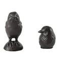 thumbnail image 6 of Brown Cast Iron Set of 2 Bird Sculptures - Tabletop Desk Ornaments or Decorative Paperweights, 6 of 9