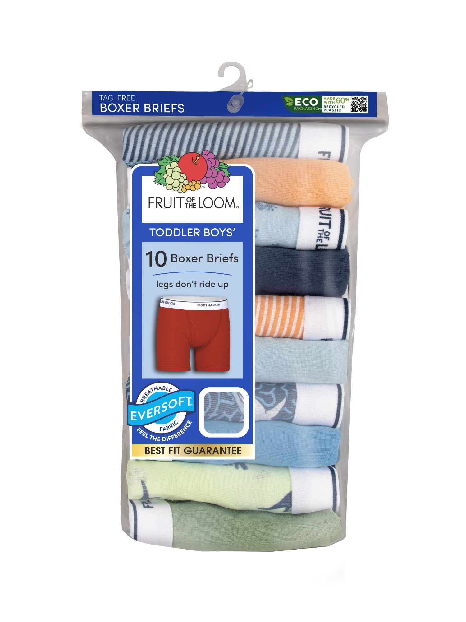 Fruit of the Loom Toddler Boy's Boxer Brief, 10-Pack photo 8