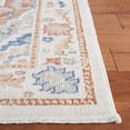 thumbnail image 5 of SAFAVIEH Blair Carleen Traditional Machine Washable Area Rug, 6'7" x 6'7" Square, Beige/Rust, 5 of 13