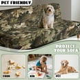 thumbnail image 6 of Xoenoiee Hunting Camo Print Stretch Futon Slipcover Armless Futon Bed Cover Furniture Protector Without Armrests with Elastic Bottom for Kids, Soft Jacquard Fabric Armless Futon Cover, 6 of 7