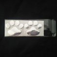thumbnail image 2 of 1 par de pegatinas de plata para el cuerpo del coche Pvc Puppy Footprints 3d pegatinas de coche estéreo, 11 Afortunado Sencillez, 2 of 2
