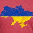 thumbnail image 3 of CafePress - Outline Ukraine Flag And Map Cracked Men's Deluxe - Mens Tri-blend T-Shirt, 3 of 4
