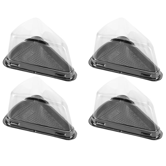 Caja de Transporte de Pastel ANGGREK Triangular 100 Piezas 51x24in Contenedor Transparente