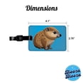thumbnail image 3 of Hyrax Dassie Africa Animal Faux Leather Travel Luggage Tag, 3 of 7