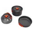 thumbnail image 3 of Camping Cooking Set with Tea Kettle Storage Bag Frying Pan Portable Camping Cookware Set for 2 To 3 People,, 3 of 5