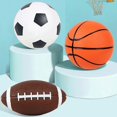 thumbnail image 2 of Football Toy Durable Waterproof Lightweight Interesting Mini Exercise PVC Kids School Backyard Games Basketball Soccer Birthday Gift, 2 of 5