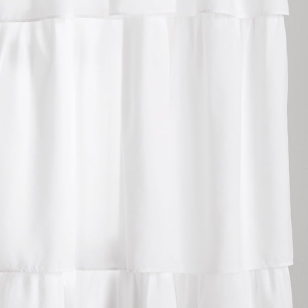 Your Zone Ruffle Girls Bedroom Curtain Walmart Com