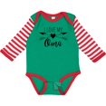 thumbnail image 3 of Inktastic I Love My Oma Heart and Arrows Boys or Girls Long Sleeve Baby Bodysuit, 3 of 5