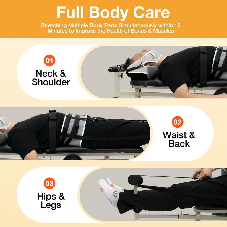 Miumaeov 57-83 Back Stretcher Multi-functional Cervical Spine Stretcher  Machine Older Teenager Backright Lumbar Relief Neck Decompression Massage