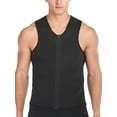 thumbnail image 2 of Sauna Vest for Men Weight Loss Workout Waist Trainer Hot Neoprene Slimming Tank Top with Zipper, 2 of 6