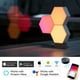 Yescom Hexagone Smart Light Modulaire LED Panneau DIY Commande Vocale WIFI 6 Pack Cadeaux – image 3 sur 10