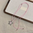thumbnail image 5 of Fashionable Star Charm Necklace Featuring Adjustable Nylon Strap and Alloy Accent Jewelry Accessory for Daily Use, 5 of 9